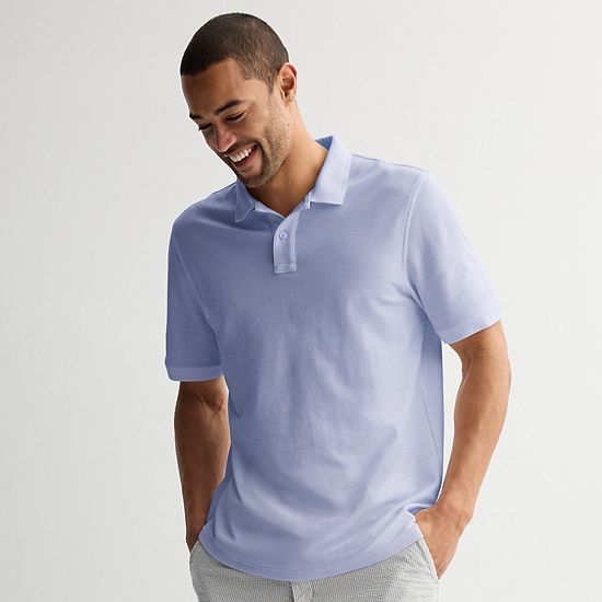 Men's Sonoma Goods For Life® Short Sleeve Relaxed Fit Pique Polo