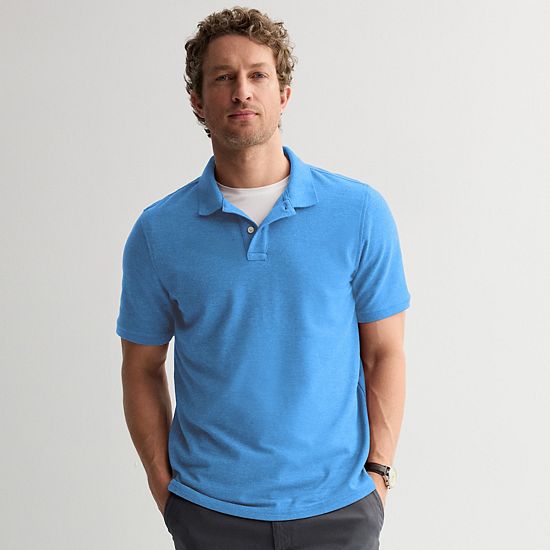 Men's Sonoma Goods For Life® Short Sleeve Relaxed Fit Pique Polo