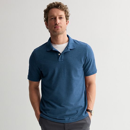 Men's Sonoma Goods For Life® Short Sleeve Relaxed Fit Pique Polo