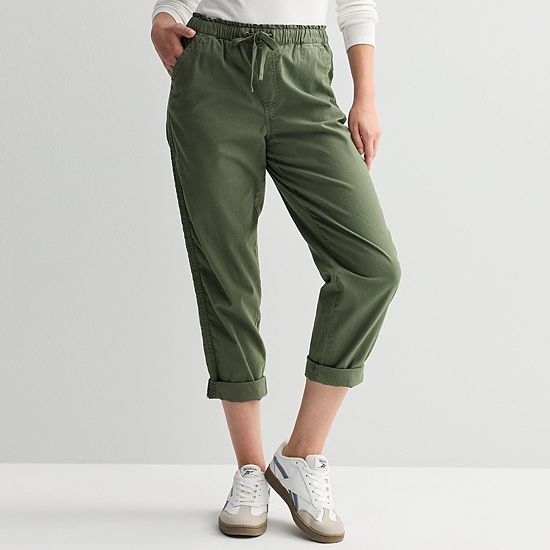 Women's Sonoma Goods For Life® Easy Paper Bag Waist Capri