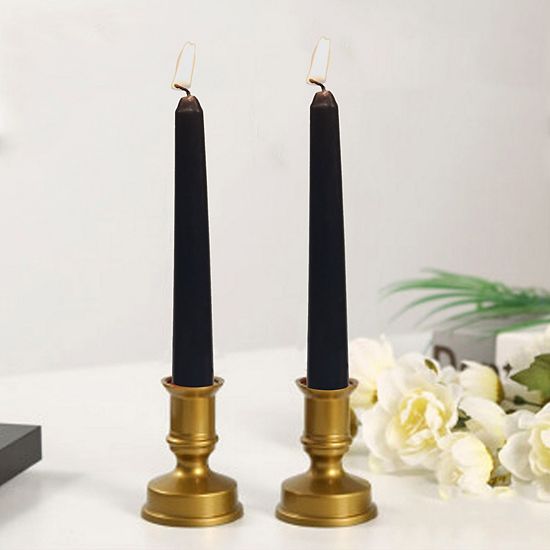 Sonoma Goods For Life® 2-Pack Black Elegant Taper Candles