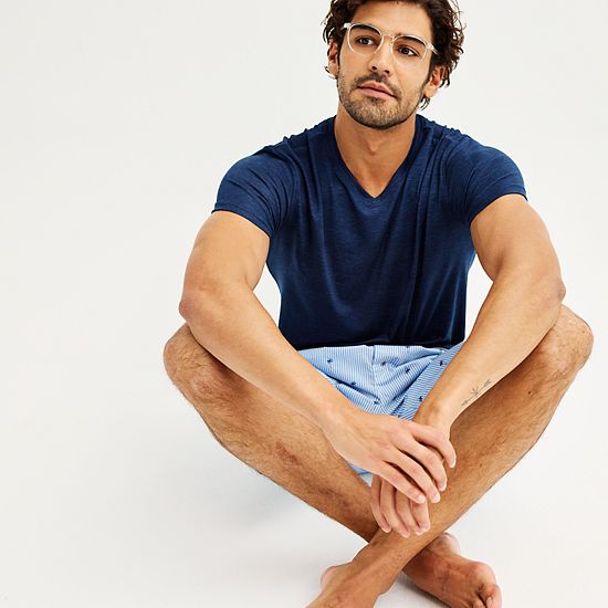 Men's Sonoma Goods For Life® Supersoft V-Neck Pajama Shirt