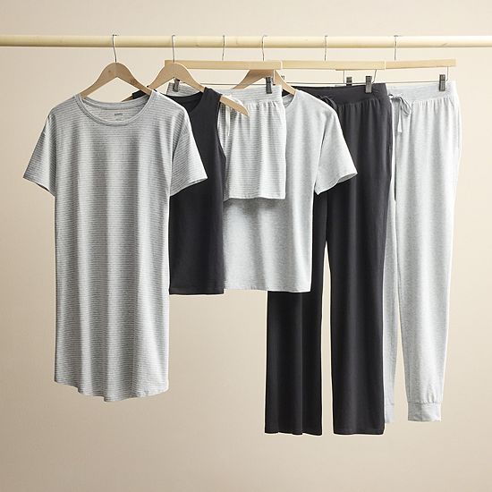 Women's Sonoma Goods For Life® Cotton Modal Open Hem Pajama Pants