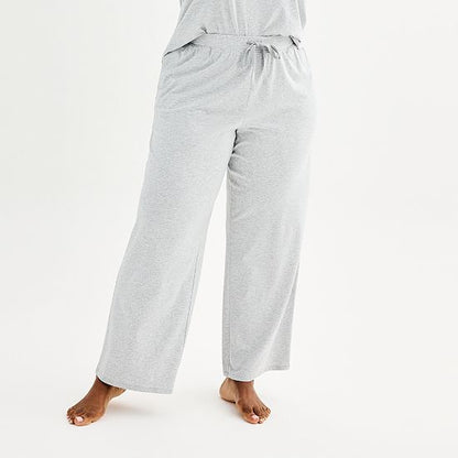 Plus Size Sonoma Goods For Life® Cotton Modal Open Hem Sleep Pants