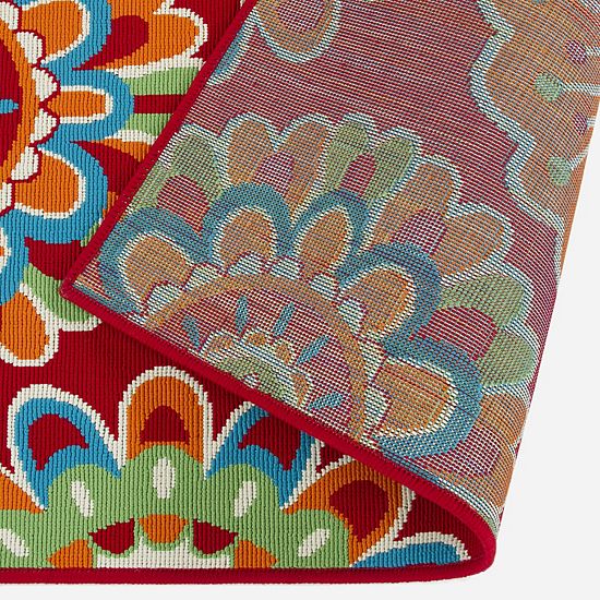 Sonoma Goods For Life® Floral Medallion Indoor/Outdoor Area Rug