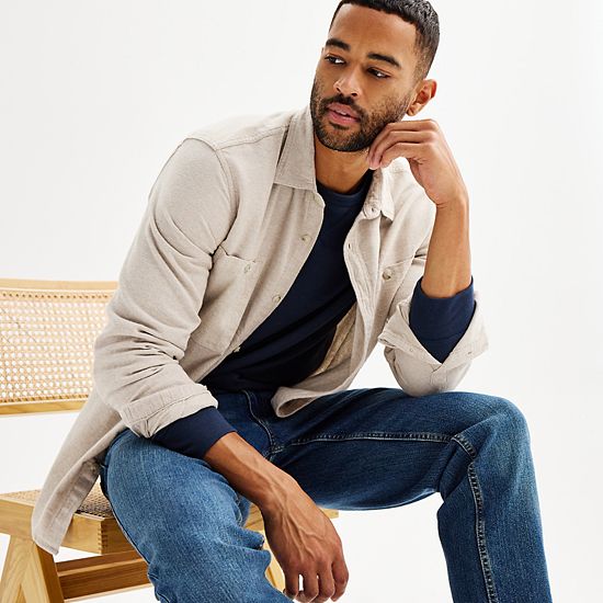 Men's Sonoma Goods For Life® Supersoft Flannel Button-Down Shirt