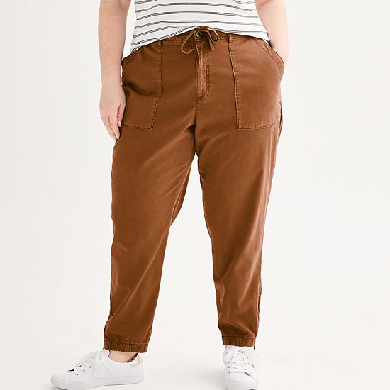 Plus Size Sonoma Goods For Life® Core Utility Jogger Pants