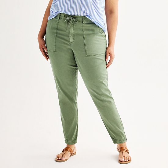 Plus Size Sonoma Goods For Life® Core Utility Jogger Pants