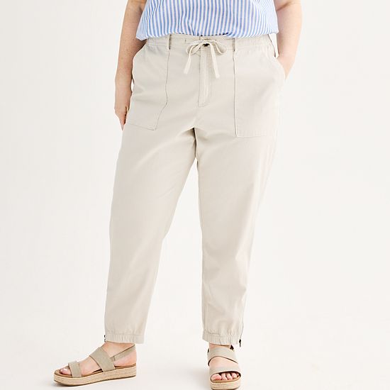 Plus Size Sonoma Goods For Life® Core Utility Jogger Pants