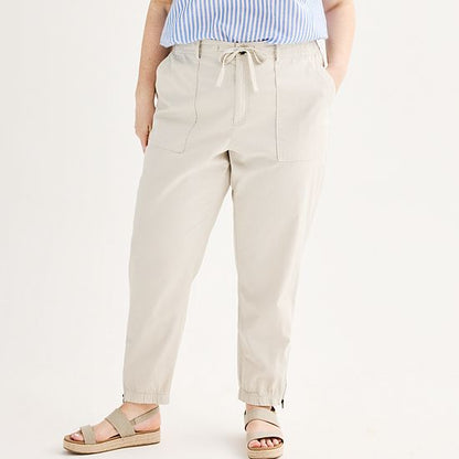 Plus Size Sonoma Goods For Life® Core Utility Jogger Pants