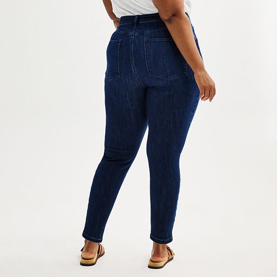 Plus Size Sonoma Goods For Life® High Rise Curvy Skinny Jeans