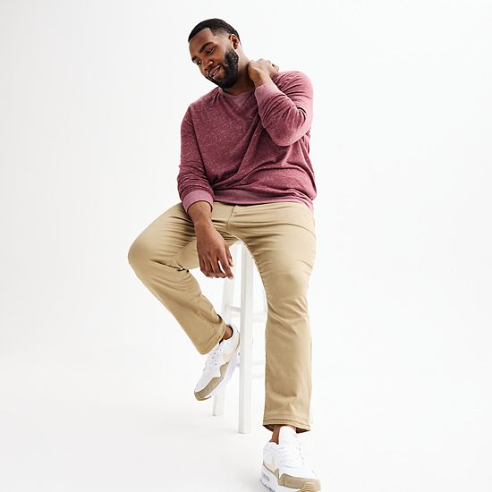 Big & Tall Sonoma Goods For Life® Double Knit Crewneck Tee