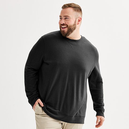 Big & Tall Sonoma Goods For Life® Double Knit Crewneck Tee