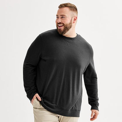Big & Tall Sonoma Goods For Life® Double Knit Crewneck Tee