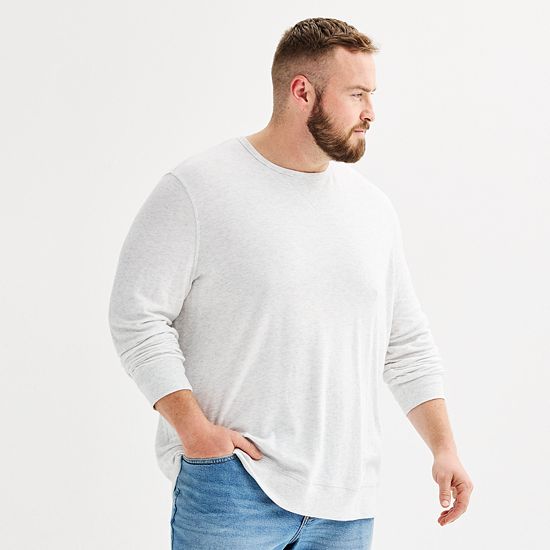 Big & Tall Sonoma Goods For Life® Double Knit Crewneck Tee