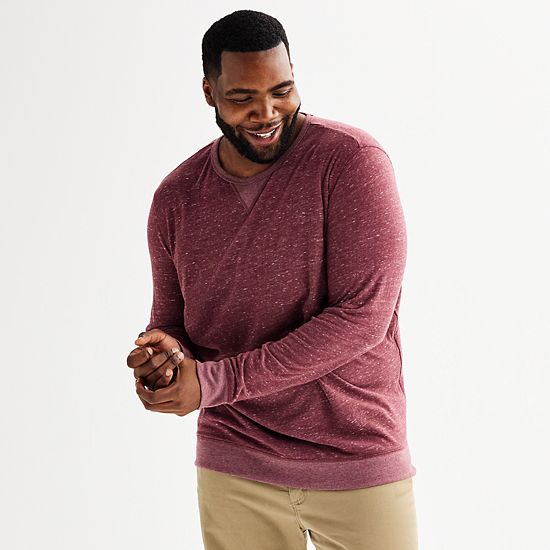 Big & Tall Sonoma Goods For Life® Double Knit Crewneck Tee