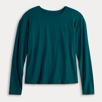 Women's Sonoma Goods For Life® Drop-Shoulder Long Sleeve Sleep Tee