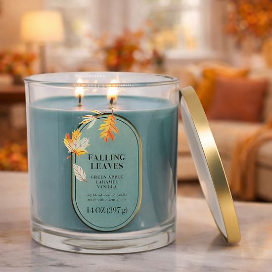 Sonoma Goods For Life® Falling Leaves 14-oz. Single Pour Candle Jar