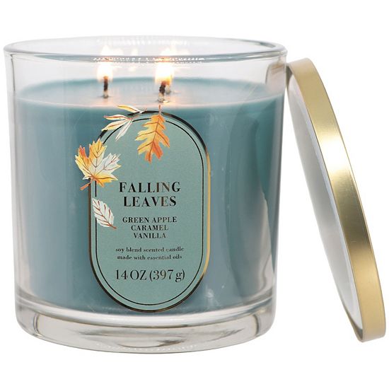 Sonoma Goods For Life® Falling Leaves 14-oz. Single Pour Candle Jar
