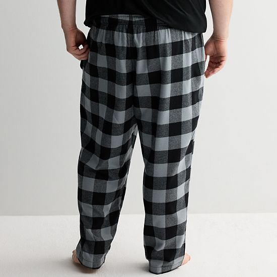 Big & Tall Sonoma Goods For Life® Flannel Drawstring Pajama Pants