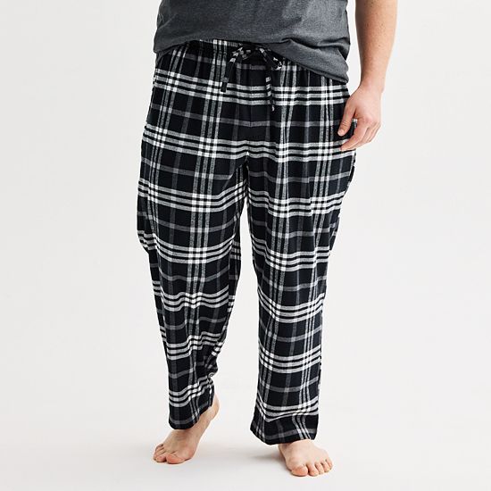 Big & Tall Sonoma Goods For Life® Flannel Drawstring Pajama Pants