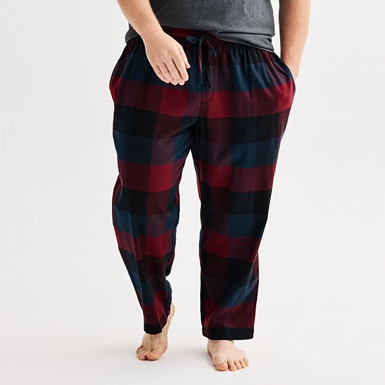 Big & Tall Sonoma Goods For Life® Flannel Drawstring Pajama Pants