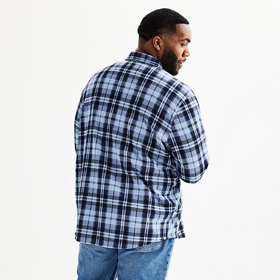 Big & Tall Sonoma Goods For Life® Long Sleeve Knit Button Down Shirt