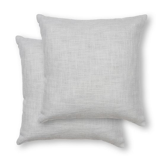 Sonoma Goods For Life® 2-pc. 18" X 18" Textured Slub Solid Pillow Set