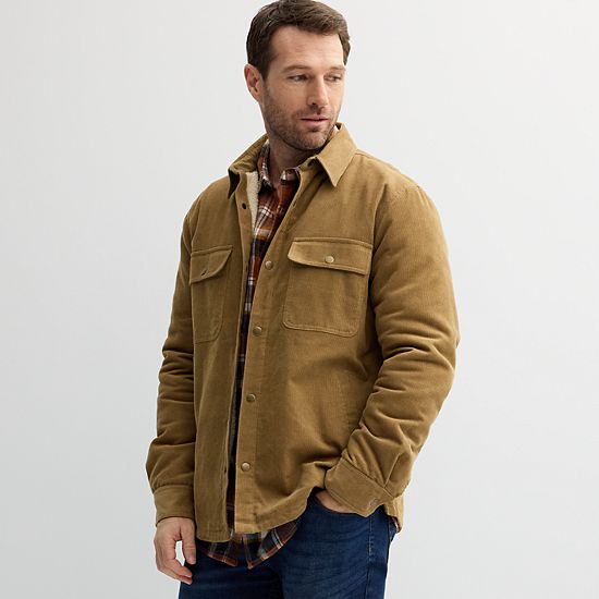 Men's Sonoma Goods For Life® Corduroy Snap Closure Jacket