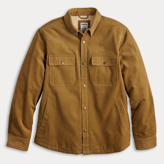 Men's Sonoma Goods For Life® Corduroy Snap Closure Jacket