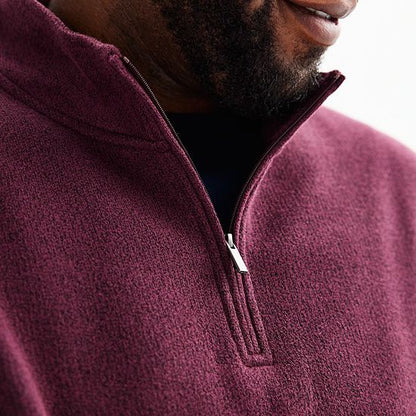 Big & Tall Sonoma Goods For Life® Sweater Fleece Quarter Zip Pullover