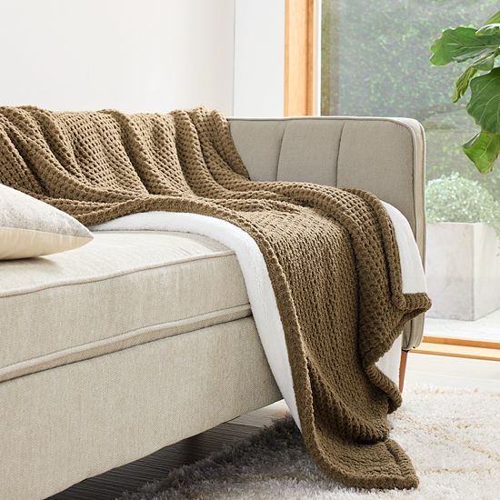 Sonoma Goods For Life® Waffle Knit Throw Blanket