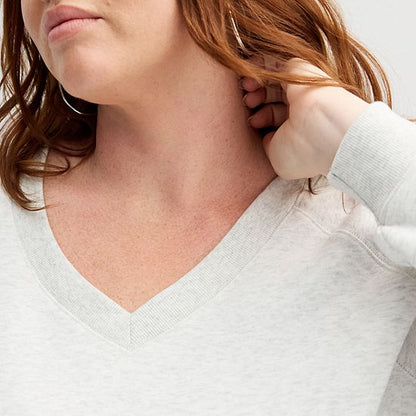 Plus Size Sonoma Goods For Life® V-Neck Sweatshirt