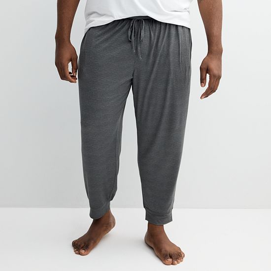 Big & Tall Sonoma Goods For Life® Supersoft Banded Bottom Drawstring Pajama Pants