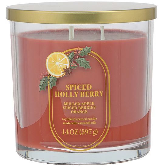 Sonoma Goods For Life® 14-oz. Spiced Holly Berry Single Pour Candle