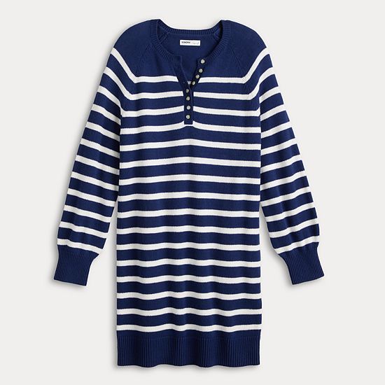 Women's Sonoma Goods For Life® Henley Sweater Dress