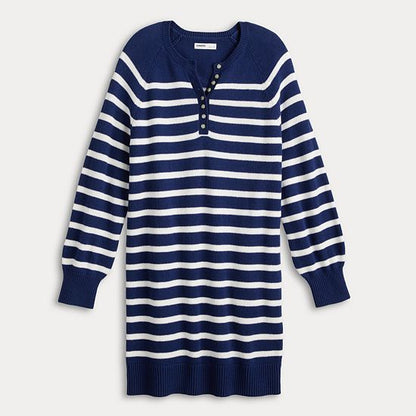 Petite Sonoma Goods For Life® Henley Sweater Dress