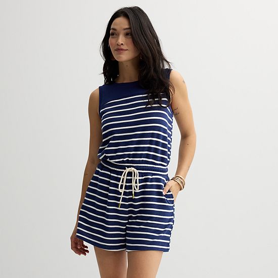Women's Sonoma Goods For Life® Vacation French Terry Romper