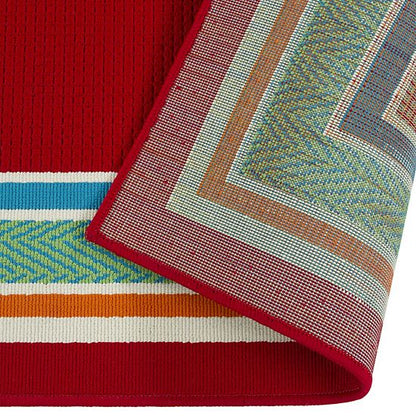 Sonoma Goods For Life® Border Stripe Indoor/Outdoor Area Rug