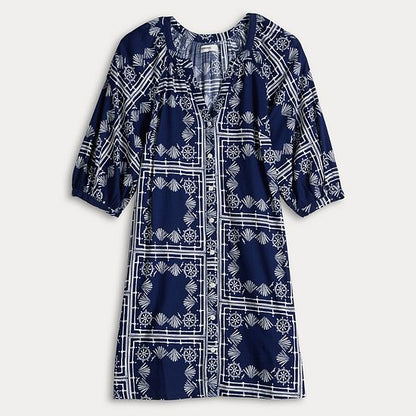 Women's Sonoma Goods For Life® Button Front Shift Dress