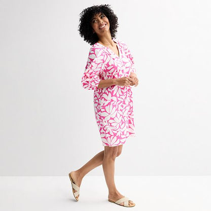 Women's Sonoma Goods For Life® Button Front Shift Dress
