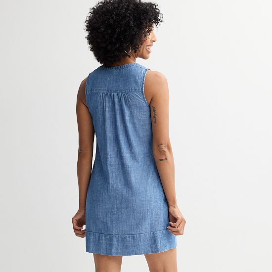 Petite Sonoma Goods For Life® Sleeveless Pintuck Dress