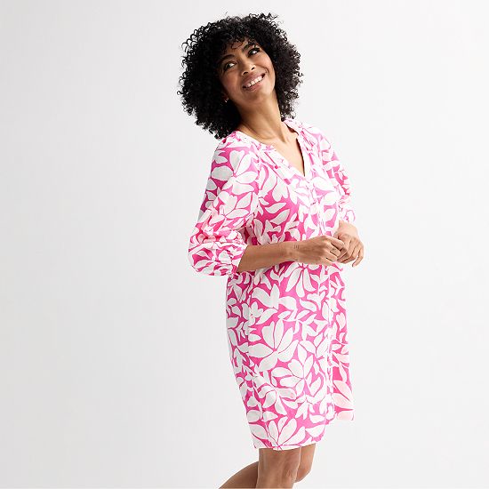 Petite Sonoma Goods For Life® Button-Front Shift Dress