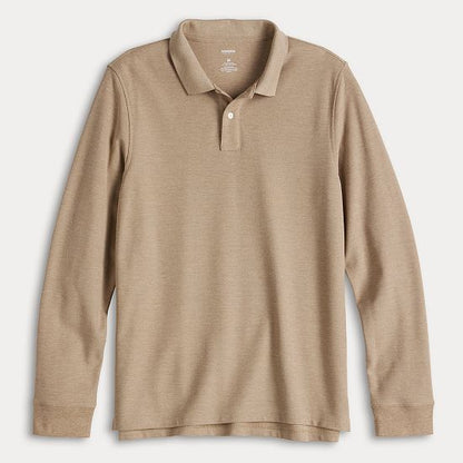 Men's Sonoma Goods For Life® Long Sleeve Pique Polo