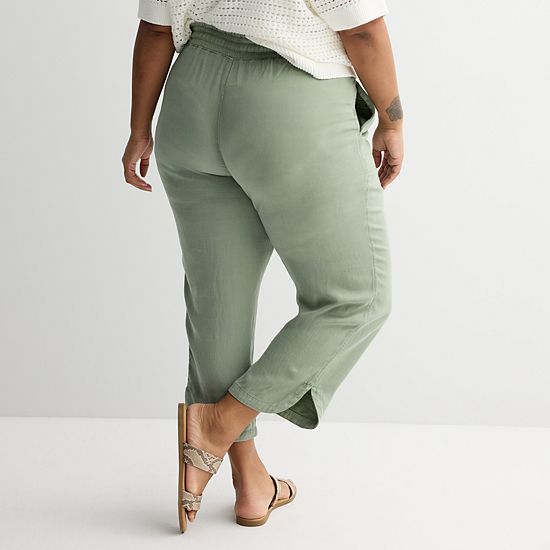 Plus Size Sonoma Goods For Life® Easy Utility Pants