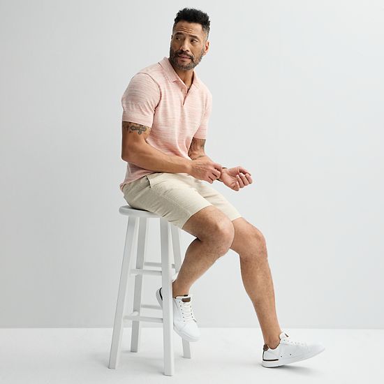 Men's Sonoma Goods For Life® Short Sleeve Sweater Polo
