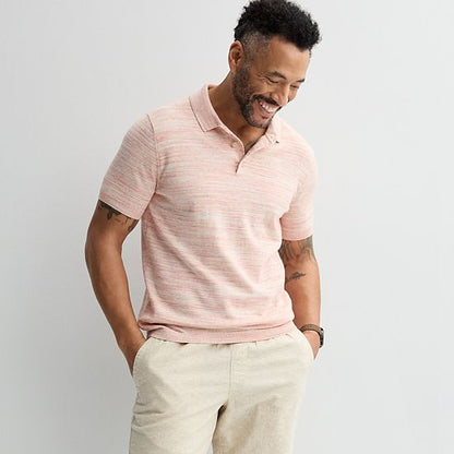 Men's Sonoma Goods For Life® Short Sleeve Sweater Polo