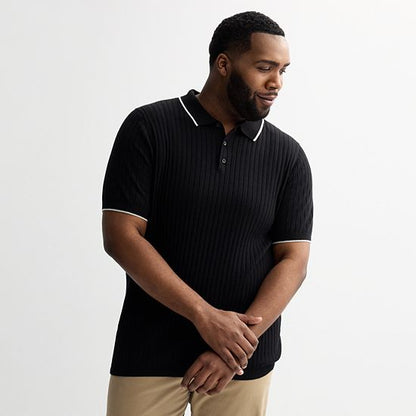 Big & Tall Sonoma Goods For Life® Tipped Sweater Polo
