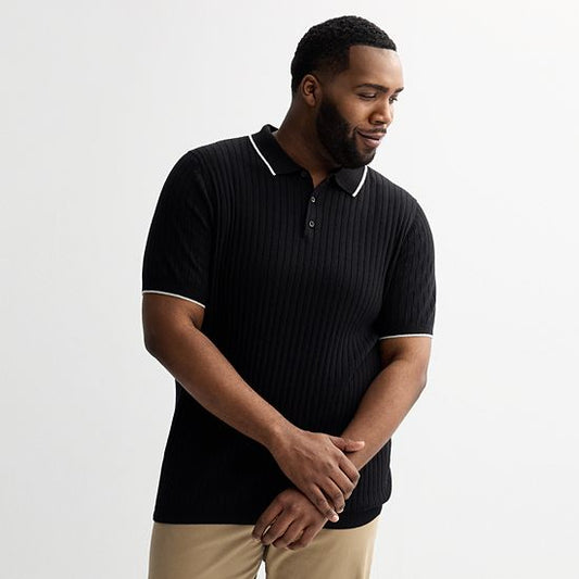 Big & Tall Sonoma Goods For Life® Tipped Sweater Polo