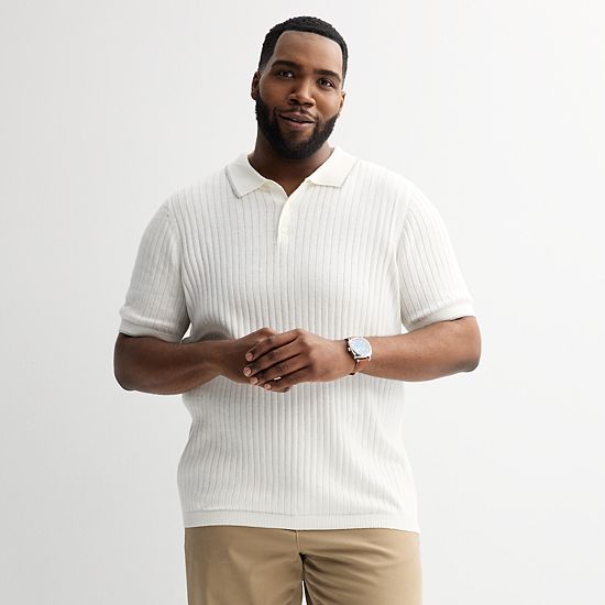 Big & Tall Sonoma Goods For Life® Tipped Sweater Polo